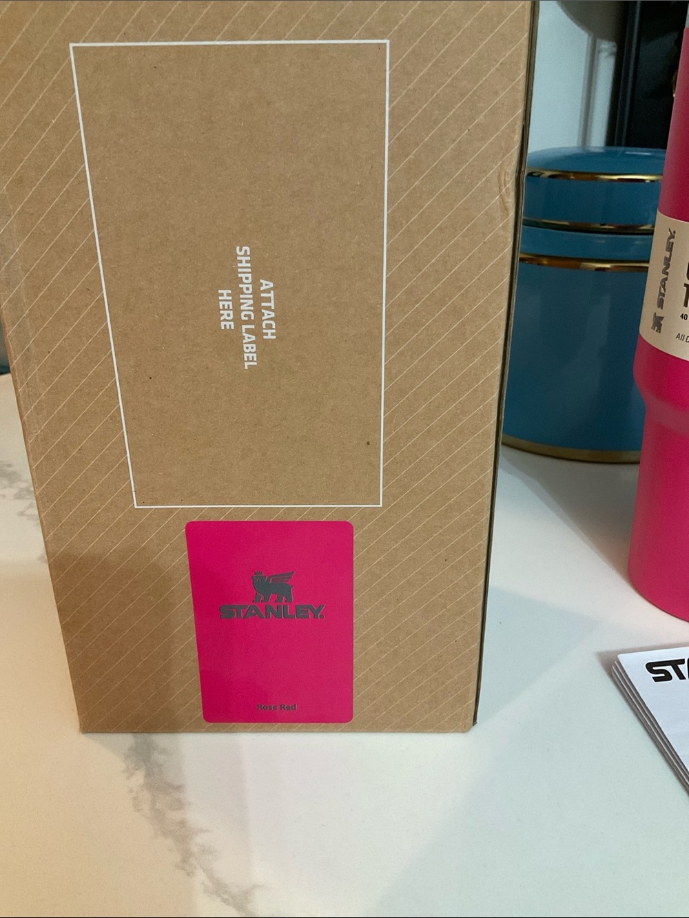 Stanley Quencher H2.0 Tumbler - Rose Red - 40oz. - New - Picture 4 of 8